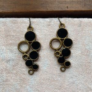 MADEWELL Gold & Black Bubble Earrings